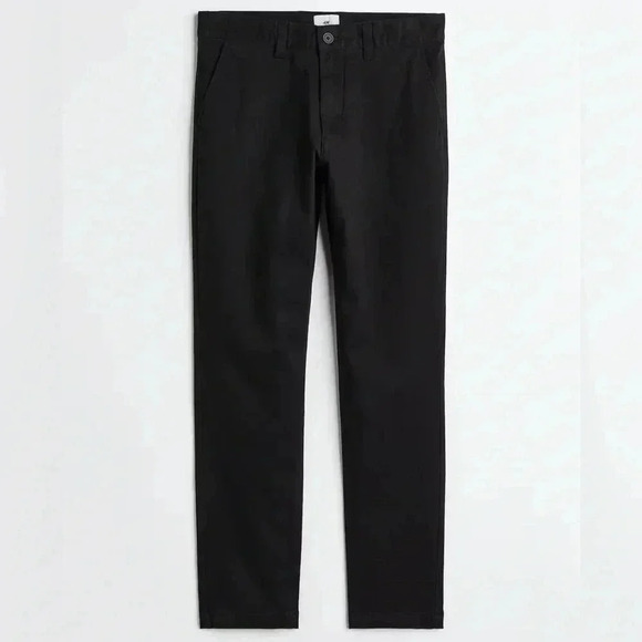 Black Ankle Length Straight Leg Stretch Pants Size 6 Small High Waisted Work - Picture 1 of 15